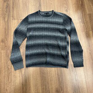 John Varvatos Mens Ombre Wool Knit Sweater